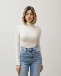 Maglia in cotone con colletto – 61765