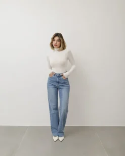 Maglia in cotone con colletto – 61765