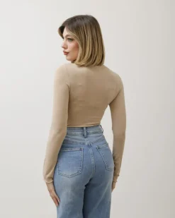 Maglia in cotone con colletto – 61765
