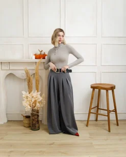 Maglia in cotone con colletto – 61765