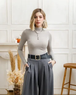 Maglia in cotone con colletto – 61765