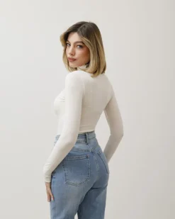 Maglia in cotone con colletto – 61765
