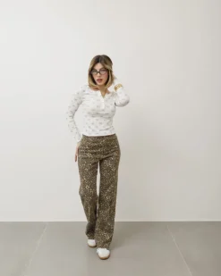 Maglia in cotone con fiocchetti – 61835