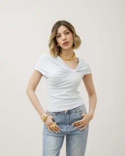 Maglia in cotone con nodo – 8184