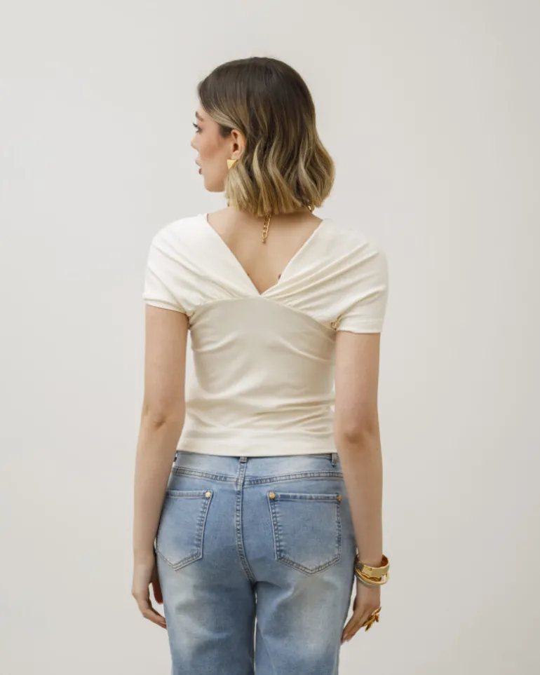 Maglia in cotone con nodo – 8184
