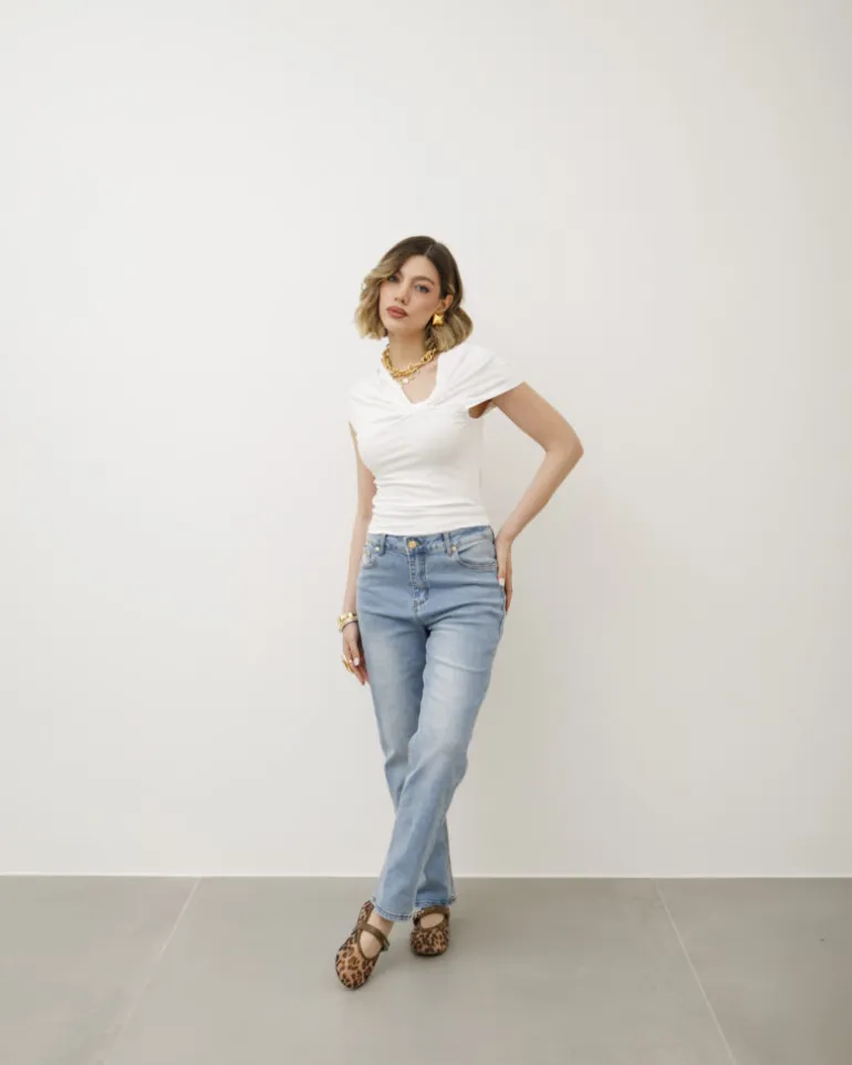 Maglia in cotone con nodo – 8184