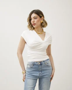Maglia in cotone con nodo – 8184