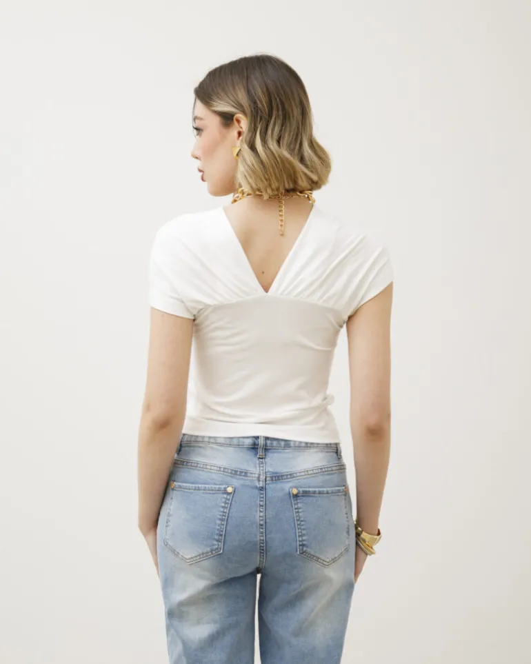 Maglia in cotone con nodo – 8184