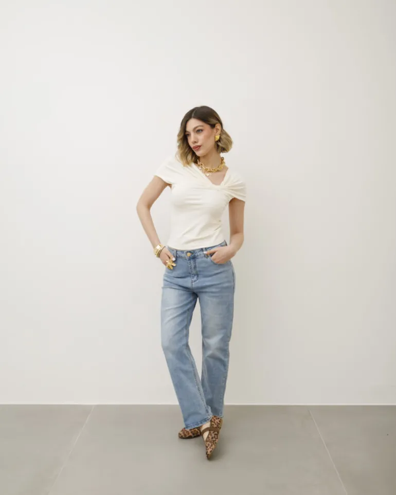 Maglia in cotone con nodo – 8184