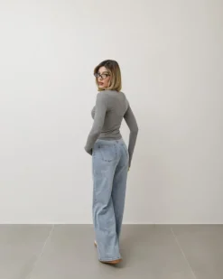 Maglia in cotone scollo quadrato – 7838