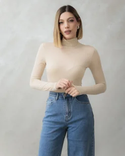 Maglia in misto cashmere con colletto – 21810
