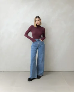 Maglia in misto cashmere con colletto – 21810