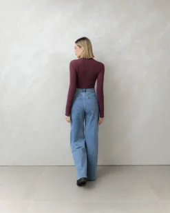 Maglia in misto cashmere con colletto – 21810