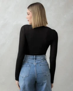 Maglia in misto cashmere con scollo – 21808