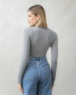 Maglia in misto cashmere con colletto – 21810