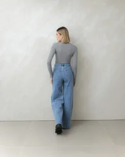 Maglia in misto cashmere con colletto – 21810
