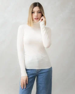 Maglia in misto cashmere con colletto – 21810