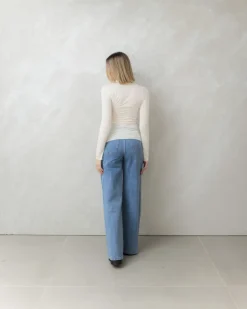 Maglia in misto cashmere con colletto – 21810