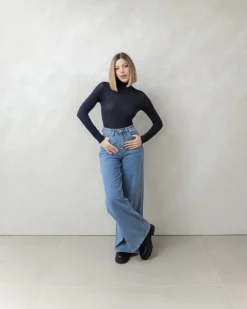 Maglia in misto cashmere con colletto – 21810