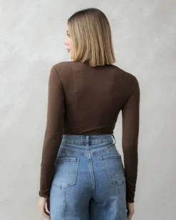 Maglia in misto cashmere con scollo – 21808