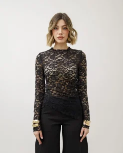 Maglia in pizzo trasparente – 15559-1