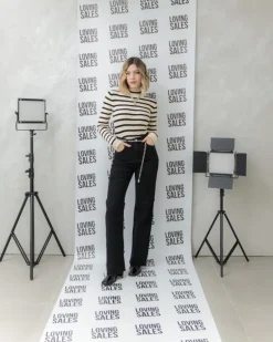 Maglione aderente a righe – 8067