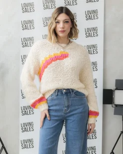 Maglione con filamenti lurex – F6286