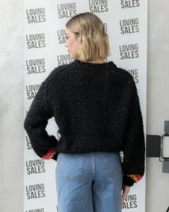 Maglione con filamenti lurex – F6286