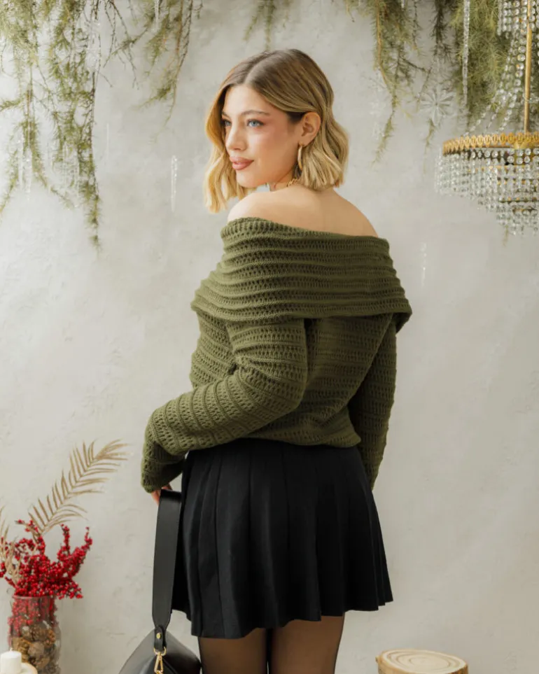Maglione con scollo e bottoni – 24693