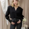 Maglione con scollo e spallina – AM485