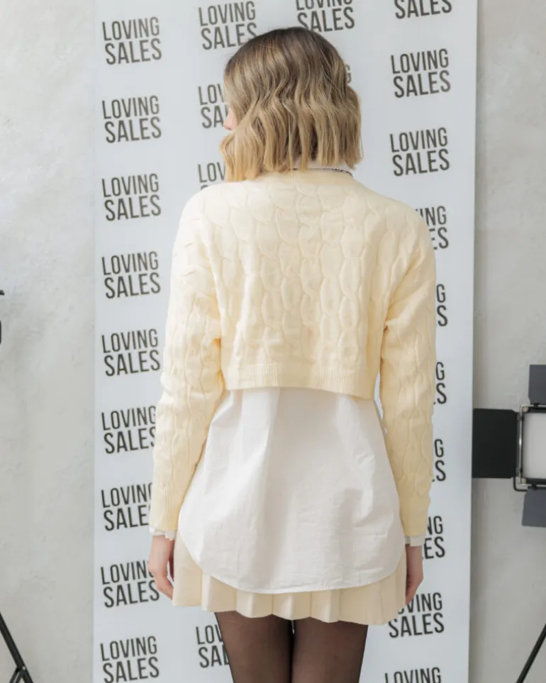 Maglione crop lavorato – 6021