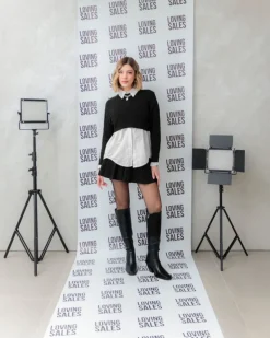 Maglione crop lavorato – 6021
