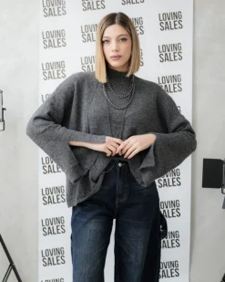 Maglione in lana con manica ampia – G090
