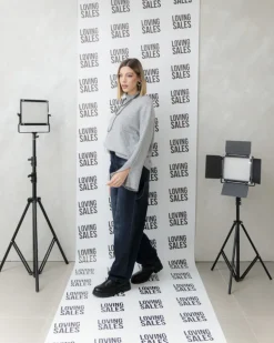 Maglione in lana con manica ampia – G090