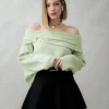 Maglione in lana con scollo a barca – 24686