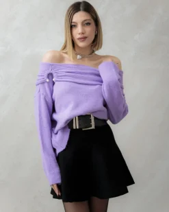 Maglione in lana con scollo a barca – 24686