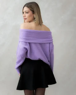 Maglione in lana con scollo a barca – 24686