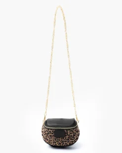 Micro ISABELLA animalier in pelle NERA – LOVING BAGS