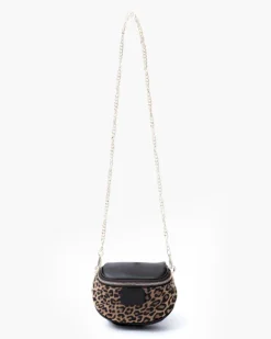 Micro ISABELLA animalier in pelle MARRONE – LOVING BAGS
