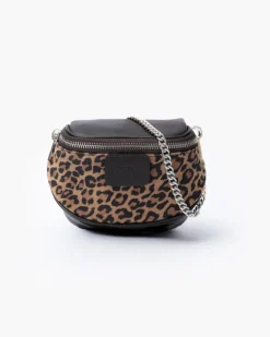 Micro ISABELLA animalier in pelle MARRONE – LOVING BAGS