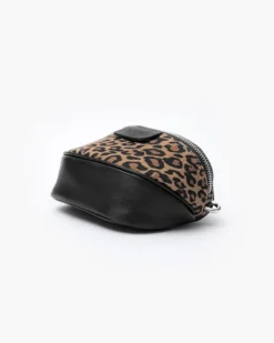 Micro ISABELLA animalier in pelle NERA – LOVING BAGS