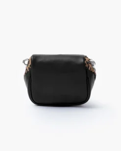 Micro ISABELLA animalier in pelle NERA – LOVING BAGS