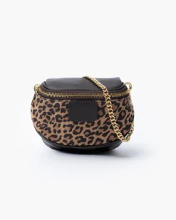 Micro ISABELLA animalier in pelle MARRONE – LOVING BAGS