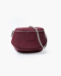Micro ISABELLA BORDEAUX in pelle – LOVING BAGS