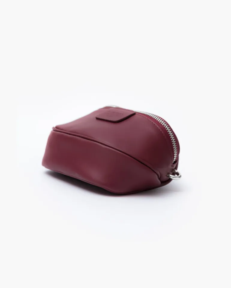Micro ISABELLA BORDEAUX in pelle – LOVING BAGS