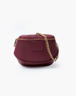 Micro ISABELLA BORDEAUX in pelle – LOVING BAGS