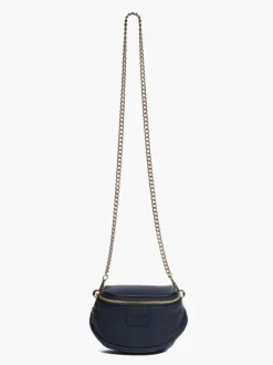 Micro ISABELLA in pelle BLU NOTTE – LOVING BAGS