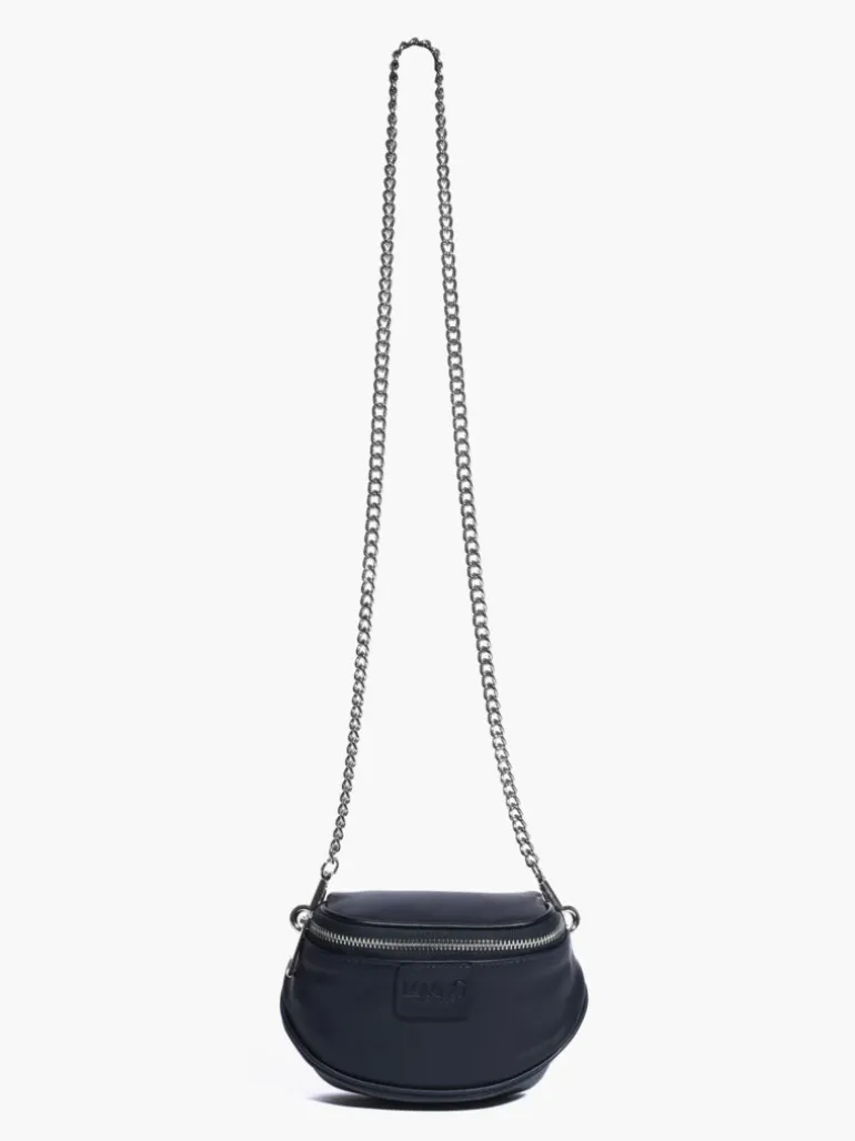 Micro ISABELLA in pelle BLU NOTTE – LOVING BAGS