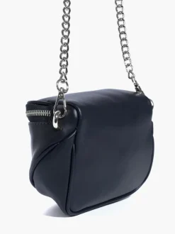 Micro ISABELLA in pelle BLU NOTTE – LOVING BAGS