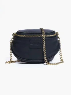 Micro ISABELLA in pelle BLU NOTTE – LOVING BAGS
